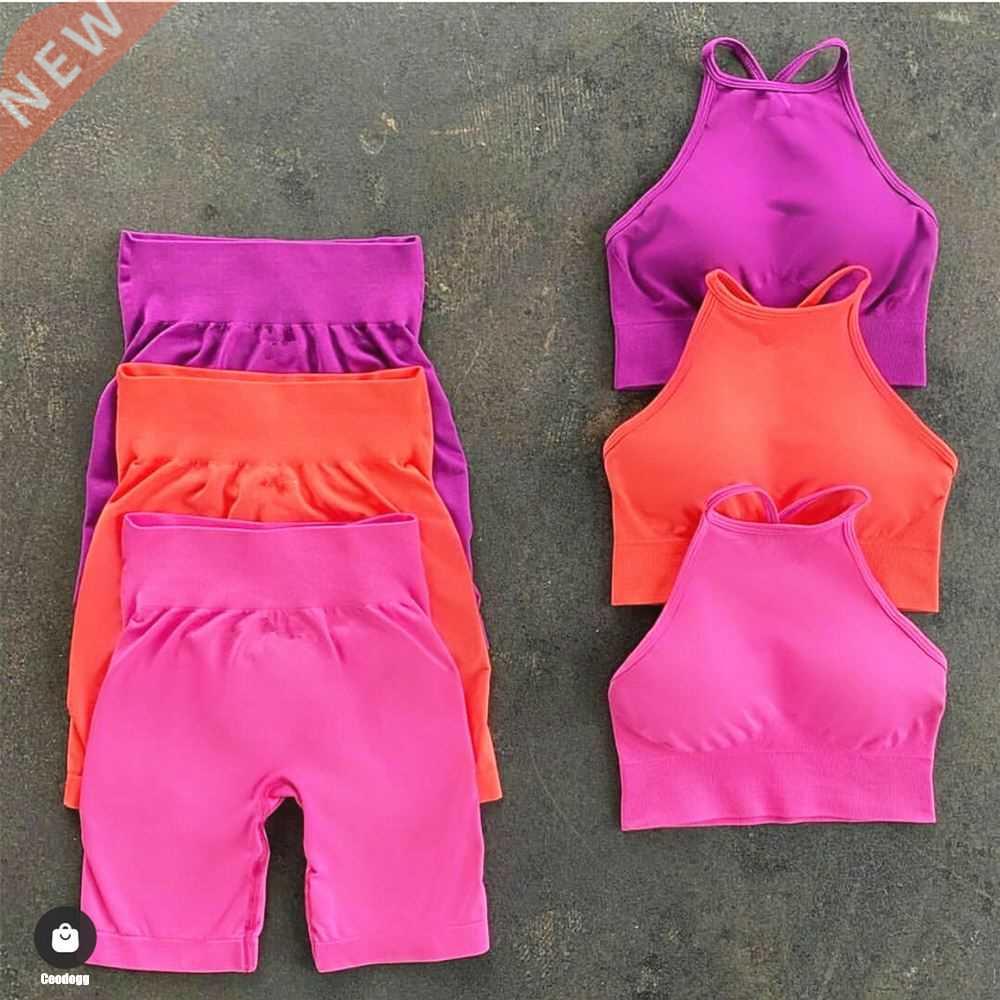 Seamless Women Trasuits Yoga Set Workout Sportswear Gym Cl