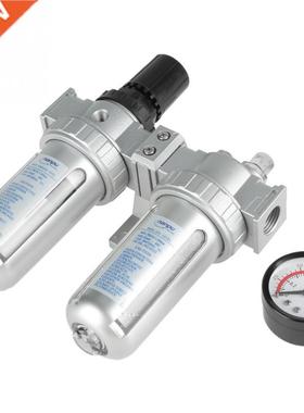 1/2inch Air Pressure Compressor Filter Gauge Trap Oil Water