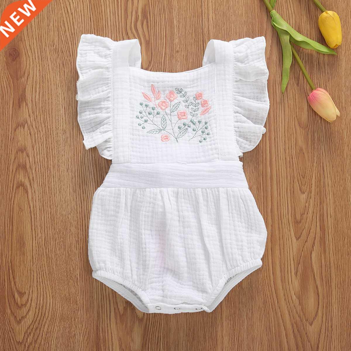 0-24M Newborn Infant Baby Girls Flowers Print Ruffles Short