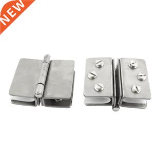 2pcs cabinet wall mounting alloy 2 sides glass door hinge do