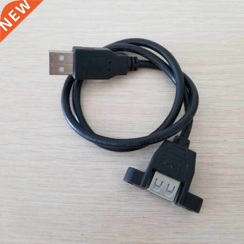 USB 2.0 Type A Male to Female Pannel Mount with Screws Data