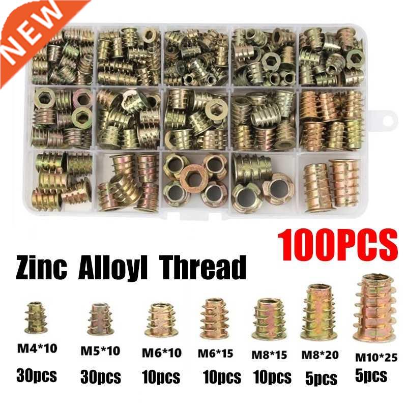 Threaded Inserts Nuts Set M4/M5/M6/M8/M10 Threaded Insert Nu