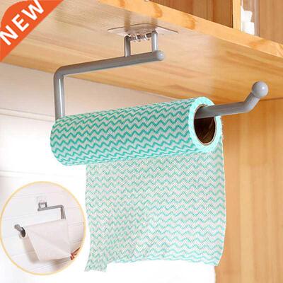 Kitchen Paper Roll Holder Self-adhesive Towel Hanger Rack Fo