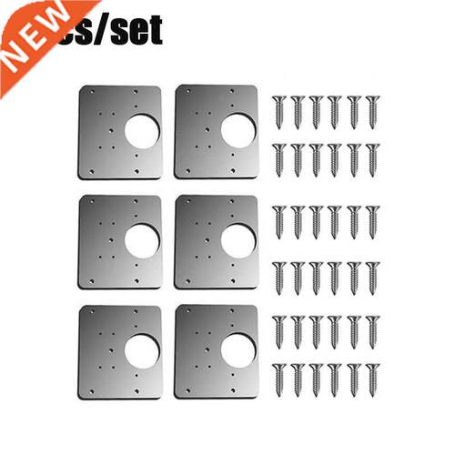 6pcs/set Hinge Repair Plate Furniture Cabinet Drawer Window