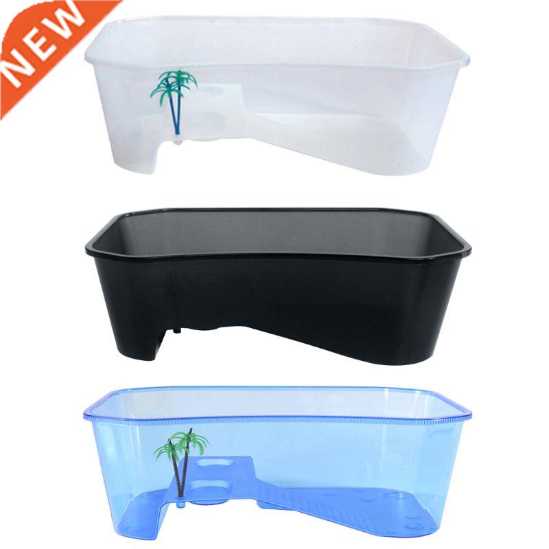 Reptile Vivarium Box Turtle Tortoise with Basking Ramp Aquar