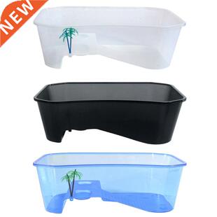 Reptile Vivarium Box Turtle Tortoise with Basking Ramp Aquar