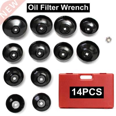 14Pcs Oil Filter Removal Wrench Fuel Filter Remover Cap Sock