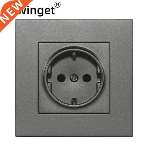 EU Power Socket,16A 250V Standard Ground With Safety Door Wh