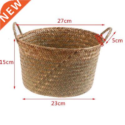 Handmade Bamboo Storage Basket Folding Clthoes Laundry