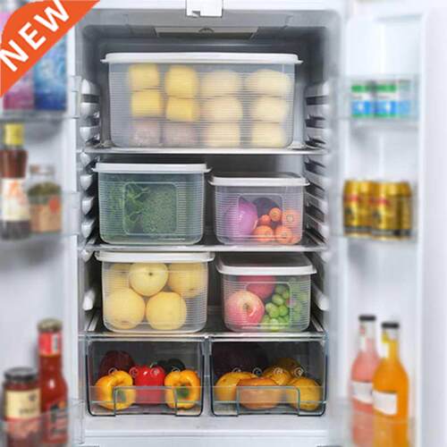 Refrigerator Food Storage Container With Lid Sealed Crisper