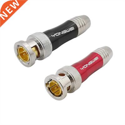 2Pcs BNC Male Plug HD SDI Video Cable Coaxial Connector Copp