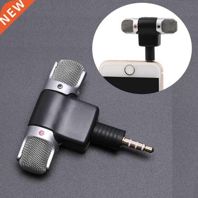 Mini 3.5mm Jack Microphone Stereo Mic For Recording Mobile P