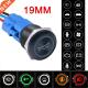 Metal Push 24V Black Customizat 12V Shell Switch 19mm Button