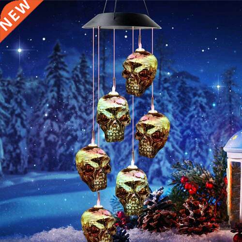 Halloween Decoration Christmas Gift Solar Wind Chime Lp