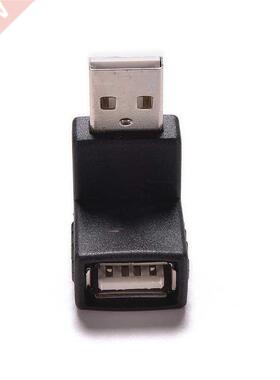 Up Right Angle USB 2.0 Adapter Angle 90 Degree USB 2.0 A Mal
