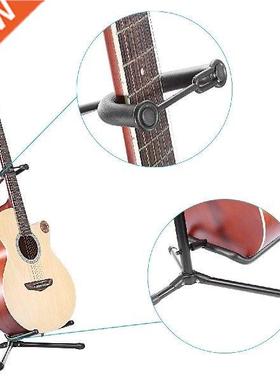 Collpsible Guitr Stnd Metl Musicl Instrument Tripod