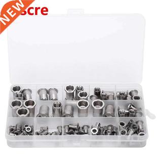 93Pcs Stainless Steel Rivet Nut Boxed M3/4/5/6/8/10 Combinat
