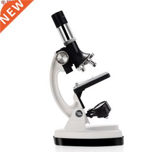 100X-1200X Kids Beginner Biological Microscope Metal Body wi