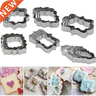 4pcs Stainless Steel Blessing Frame Biscuit Cutters Cookie