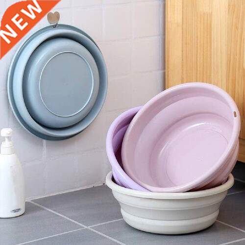 Folding Basin Portable Silicone Folding Bucket Camping