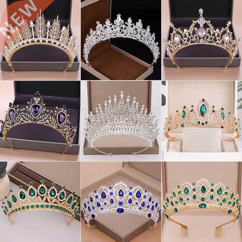 Wedding Crown Bridal Headpiece Gold Silver Color Rhinestone