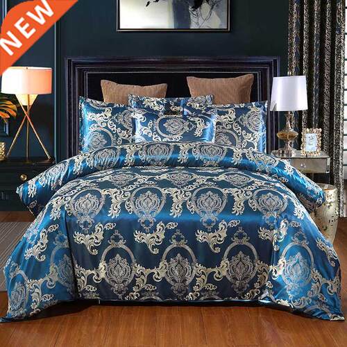 Jacquard Weave Duvet Cover Bed Euro Bedding Set for Double H