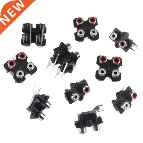 5Pcs 2/4 hole RCA Female Stereo audio Jack AV Audio input so