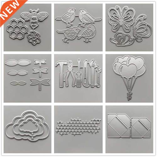 (29 Styles) 2022 Animals Car Metal Cutting Dies DIY Scrapboo