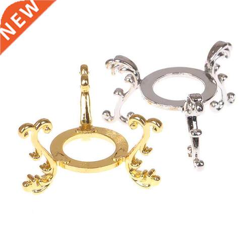 1pc Gold-plted Disply Gemstone Egg Support Bse Crystl