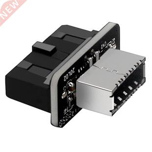 USB Header Adapter USB.0 19P/20P To TYPE-E 90 Degree Conver