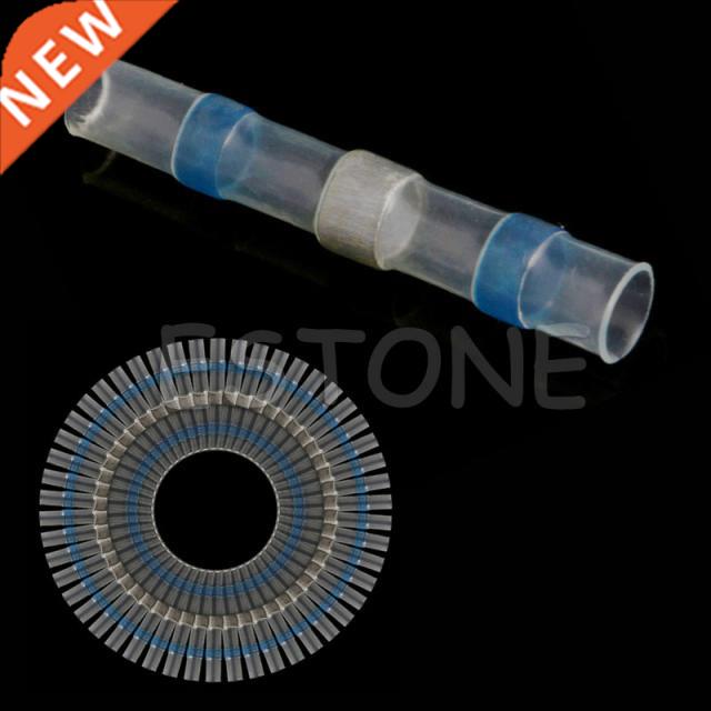 50Pcs 16-14AWG Wire Splice Connector Waterproof Solder Sleev