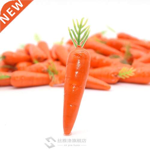 25/50pcs Mini Carrots Artificial Plastic Foam Carrot Fruit A
