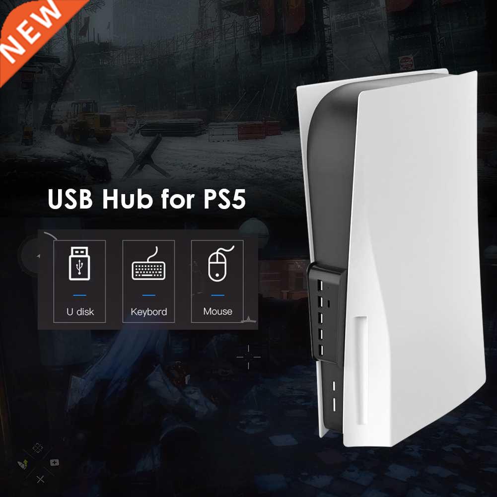 For PS5 USB Hub Adapter 6 Ports USB 3.0 USB A TYPE-C 3.1 Exp