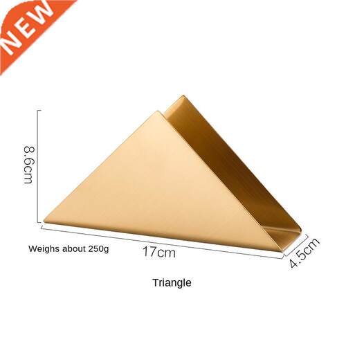 Nordic Golden Triangle Stainless Steel Tissue Holder Cafe