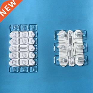 10/20Pcs Wall Hooks Removable Transparent Seemless Hook Rack