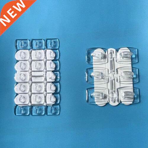 10/20Pcs Wall Hooks Removable Transparent Seemless Hook Rack