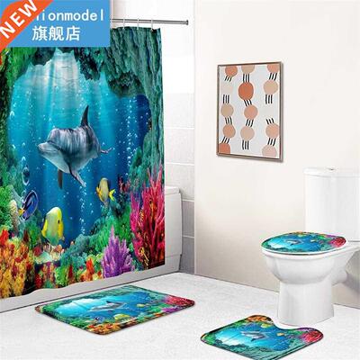 Ocean Underwater World Cheerful Dolphin D Printing Waterpro