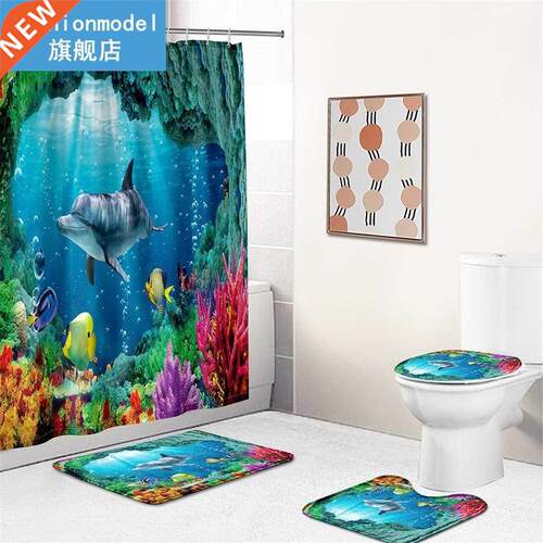 Ocean Underwater World Cheerful Dolphin D Printing Waterpro