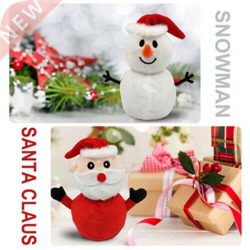 XMAS Soft Christmas Flip Doll Two-Sided Reversible Fluffy