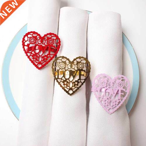 Napkin Ring Valentine's Day Napkin Ring Alloy Love