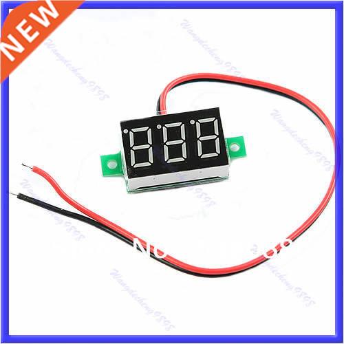 LED DC2.7-30V Green Volt Meter Display Voltmeter Self-Powere
