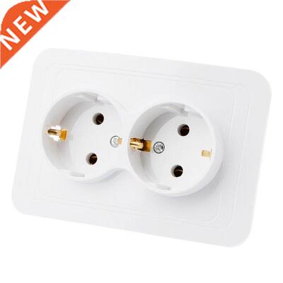 220V/16A 118x80mm EU Double Ground Socket Household Industri