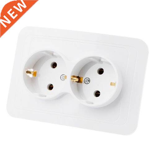 220V/16A 118x80mm EU Double Ground Socket Household Industri