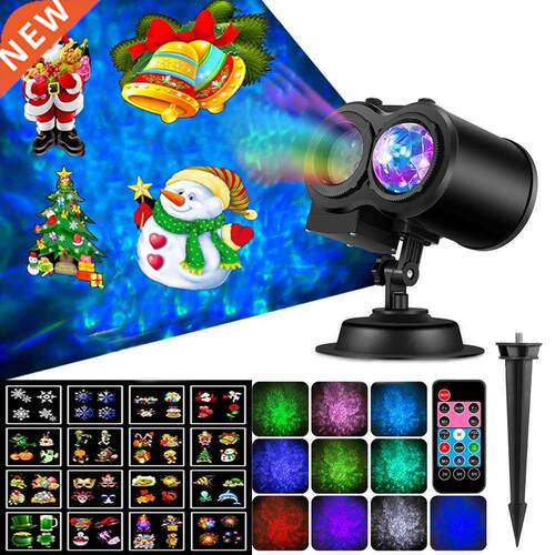 16 Patterns LED Christmas Laser Projector Landscape