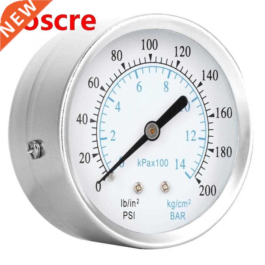 0-200psi Dual Scale Pressure Gauge 1/8NPT Back Connection P