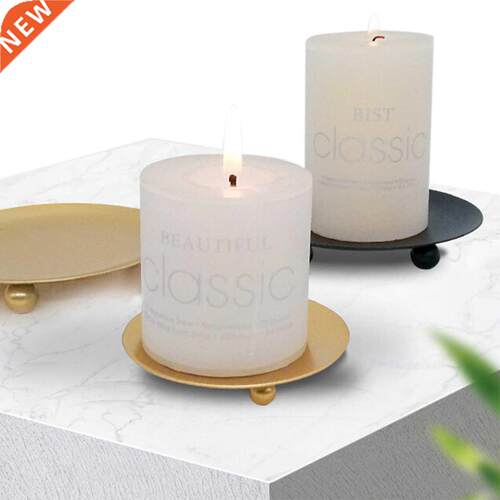Nordic Style Candle Holder Round Stable Iron Candle Stand