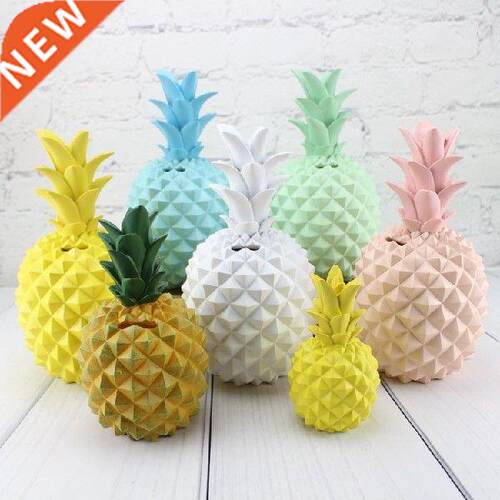 1PC Pineapple Piggy Bank Money Box Coin Bank Resin Saving