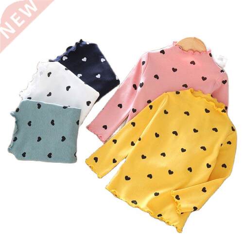 New Cotton Autumn Boys Girls Basic Shirts Winter Turtleneck