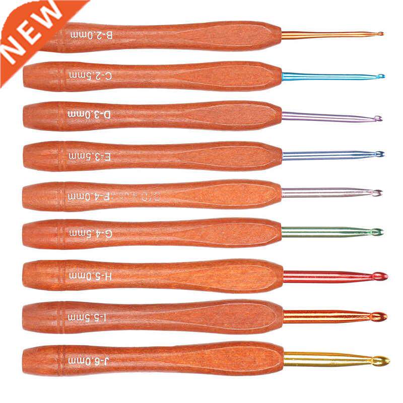 Crochet Hook Comfortable Grip Aluminum Weaving Needle Easy T