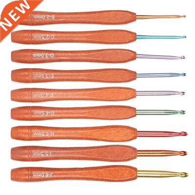 Crochet Hook Comfortable Grip Aluminum Weaving Needle Easy T